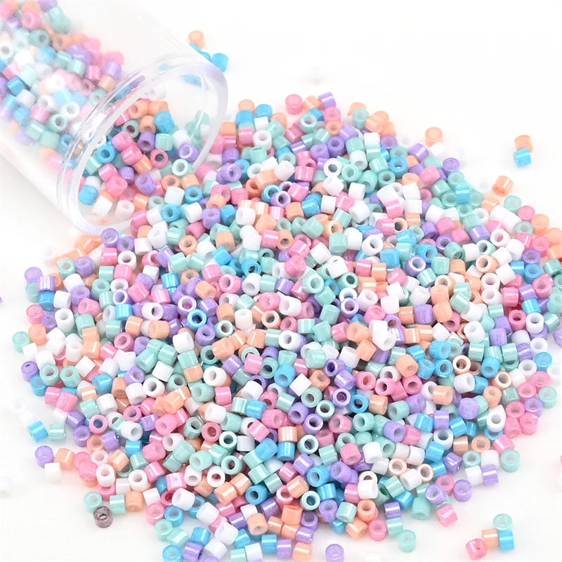 Mini Glass Beads for Jewelry Making 2000Pcs DIY Necklace & Bracelet Accessories
