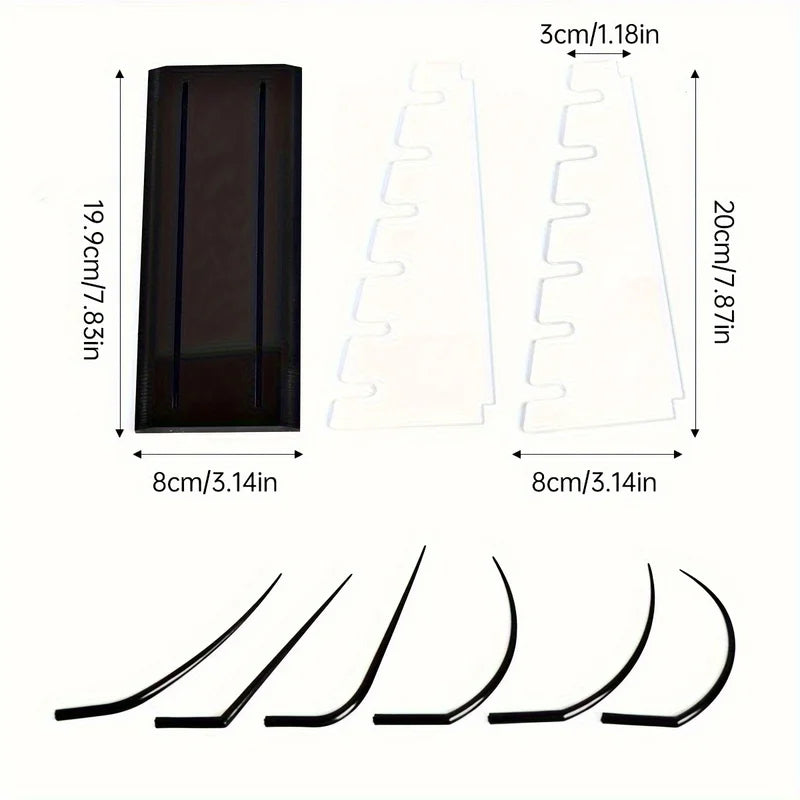 9-Pack Eyelash Extension Display Stands for Salon & Makeup Training
