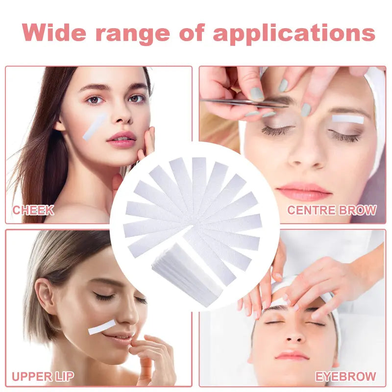 200pcs Painless Facial and Body Hair Removal Wax Strips Set - Nonwoven Epilator