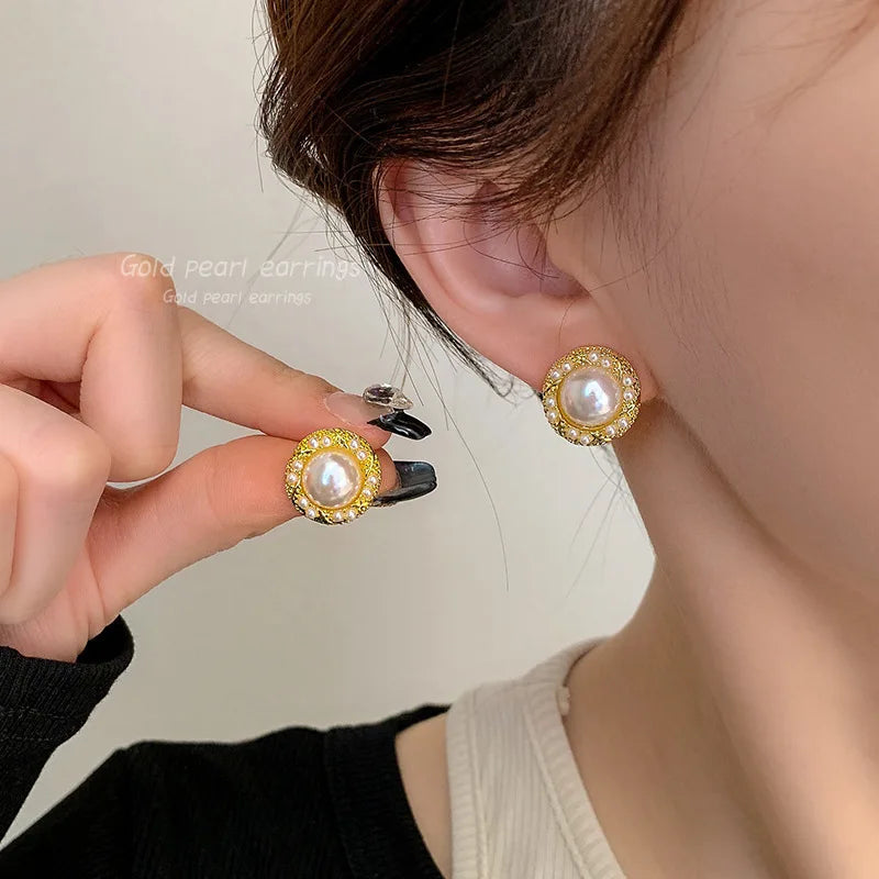 12 Pcs Elegant Pearl Earrings Set for Women Daily Wear Holiday Gifts Jewelry