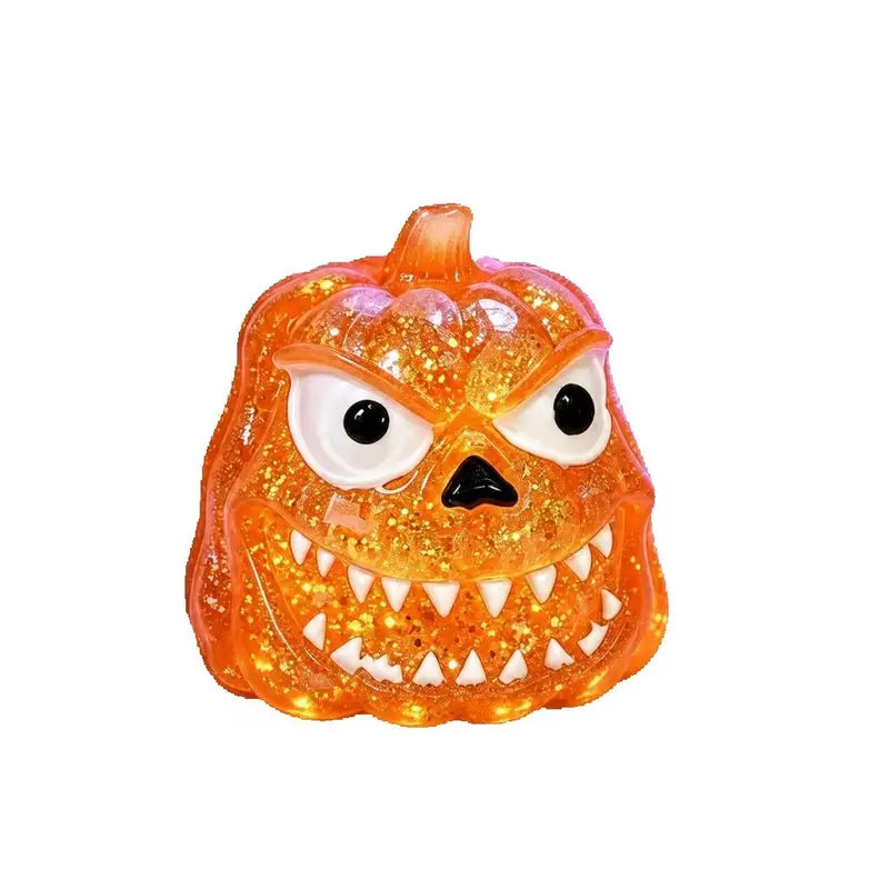Halloween Pumpkin Stress Ball Squishy Toy Fidget Stress Relief Toy — Soft Elastic Slow Rebound
