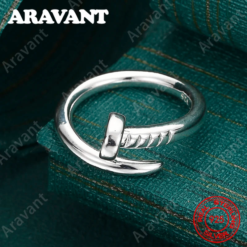 925 Sterling Silver Snake Ring Size 7-10 Vintage Unisex Jewelry Gift
