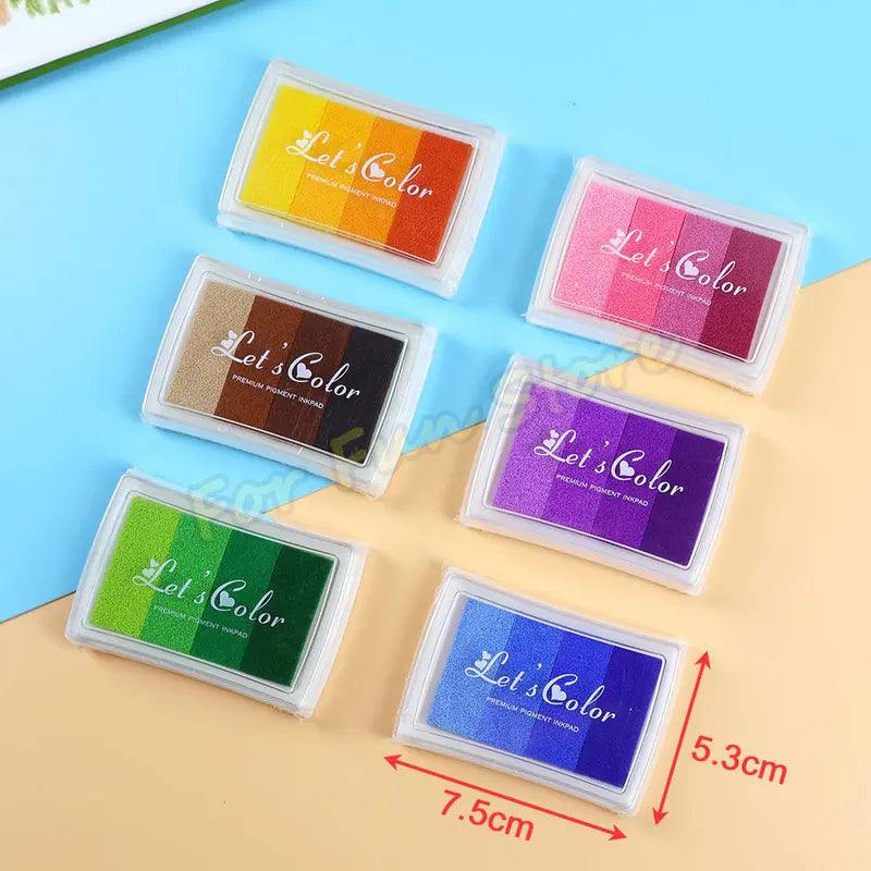 Colorful Ink Pad for Stamp DIY Rubber Seals Scrapbooking Stationery Art
