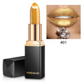 Long Lasting Waterproof Lipstick with Glitter Shimmer - Multiple Colors