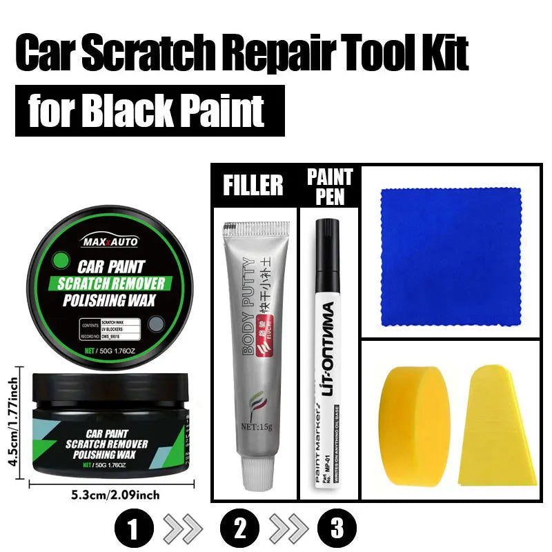 Car Scratch Remover Paint Care Polishing Kit - Auto Swirl and Scratch Repair