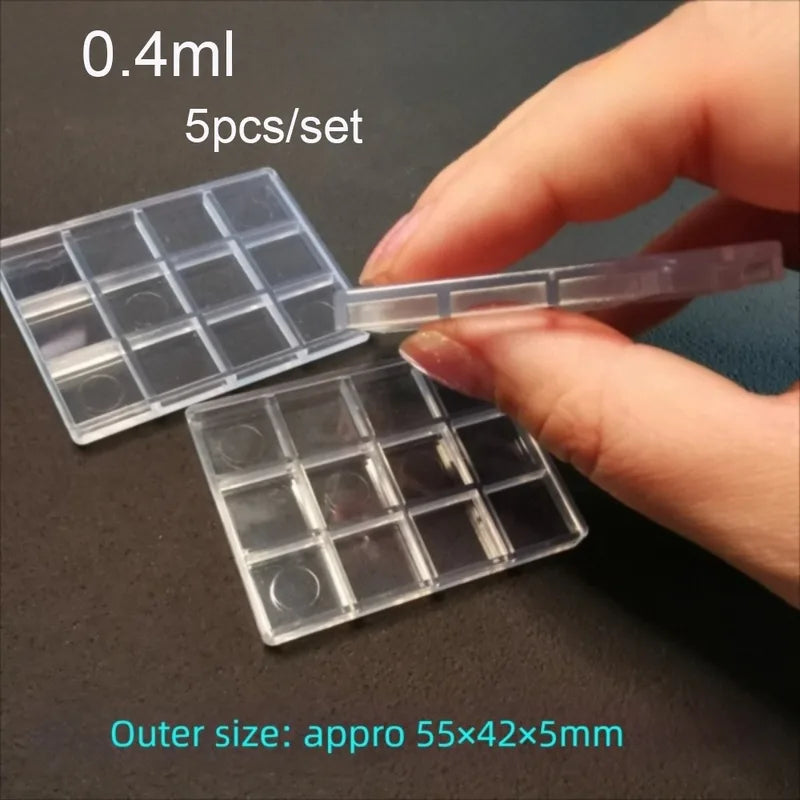 Mini Plastic Paint Pan Set - Watercolor & Oil Painting Palettes, 5/20/50 Pcs