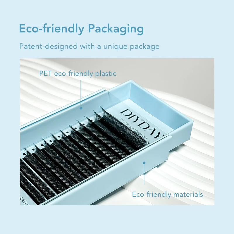 7D 8D W Shape Eyelash Extension Fans - Natural Soft False Lash Extensions