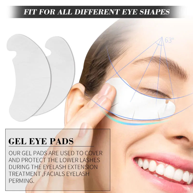 Hydrogel Eye Patches for Eyelash Extensions - Under Eye Pads, 100/500 Pairs