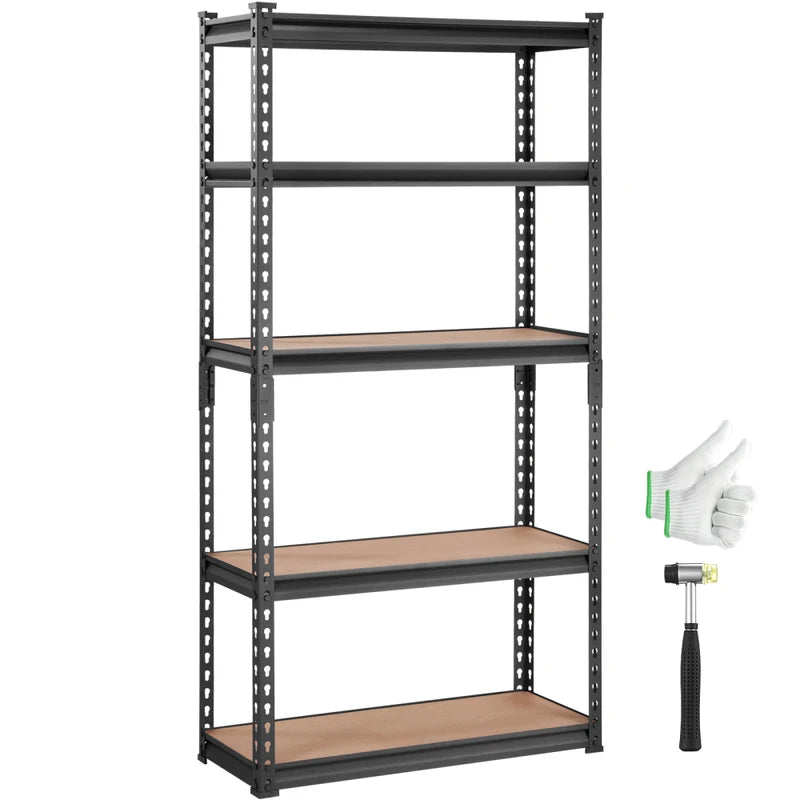Heavy Duty 5-Tier Metal Storage Shelving Unit - Adjustable Garage & Warehouse Rack 2000LBS Capacity