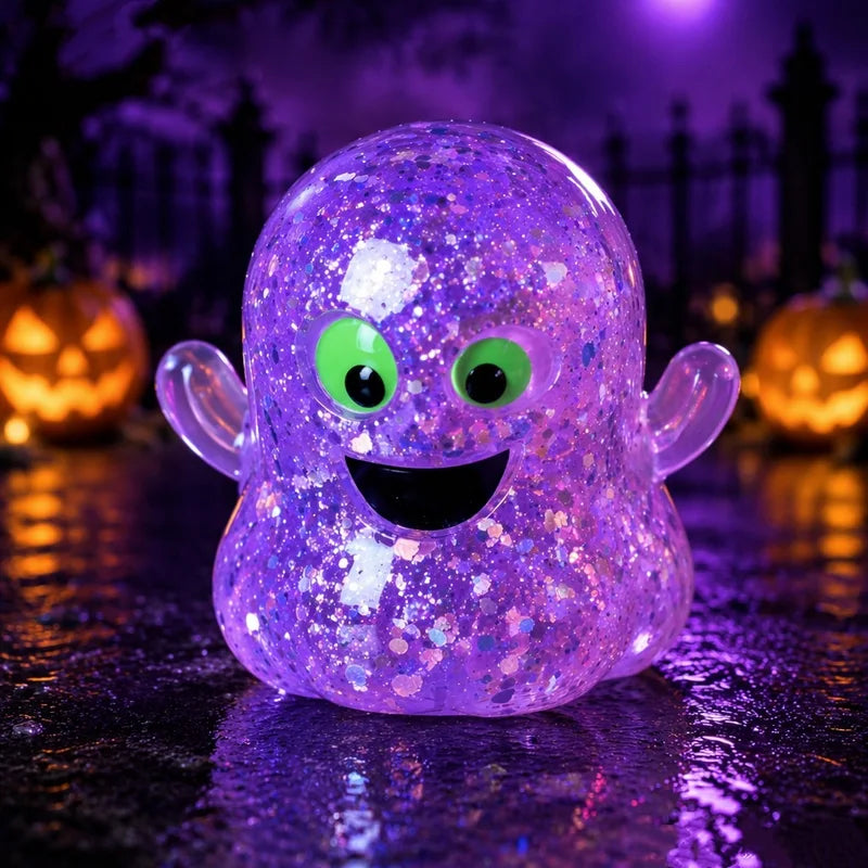Halloween Pumpkin Stress Ball Squishy Toy Fidget Stress Relief Toy — Soft Elastic Slow Rebound