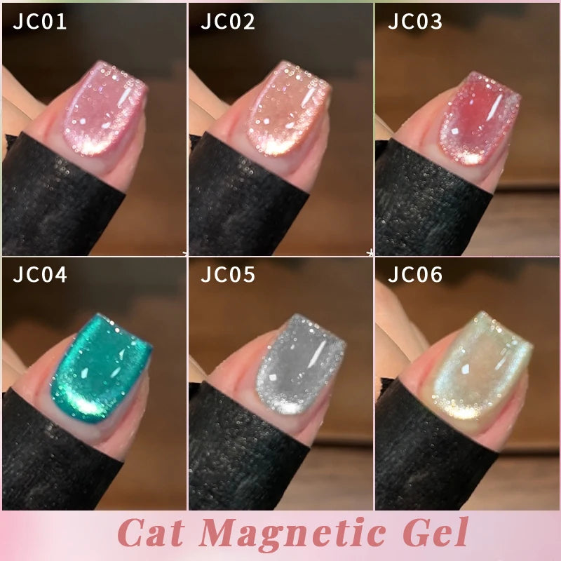 Magnetic Gel Nail Polish with Glitter Effect - Semi-Permanent UV LED Varnish