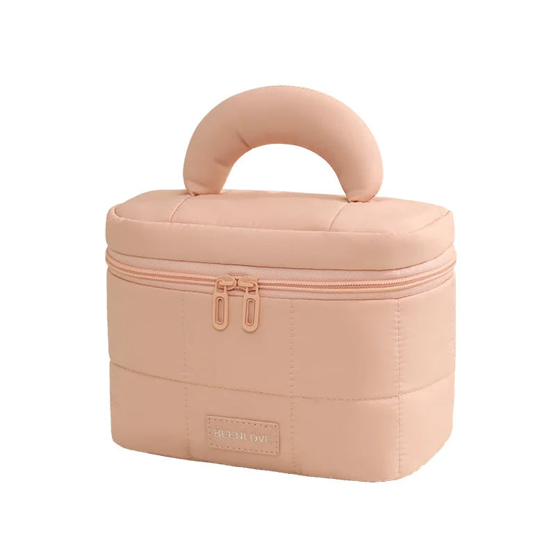 High Capacity Travel Cosmetic Bag Organizer Waterproof Makeup Brush Kit for Women
