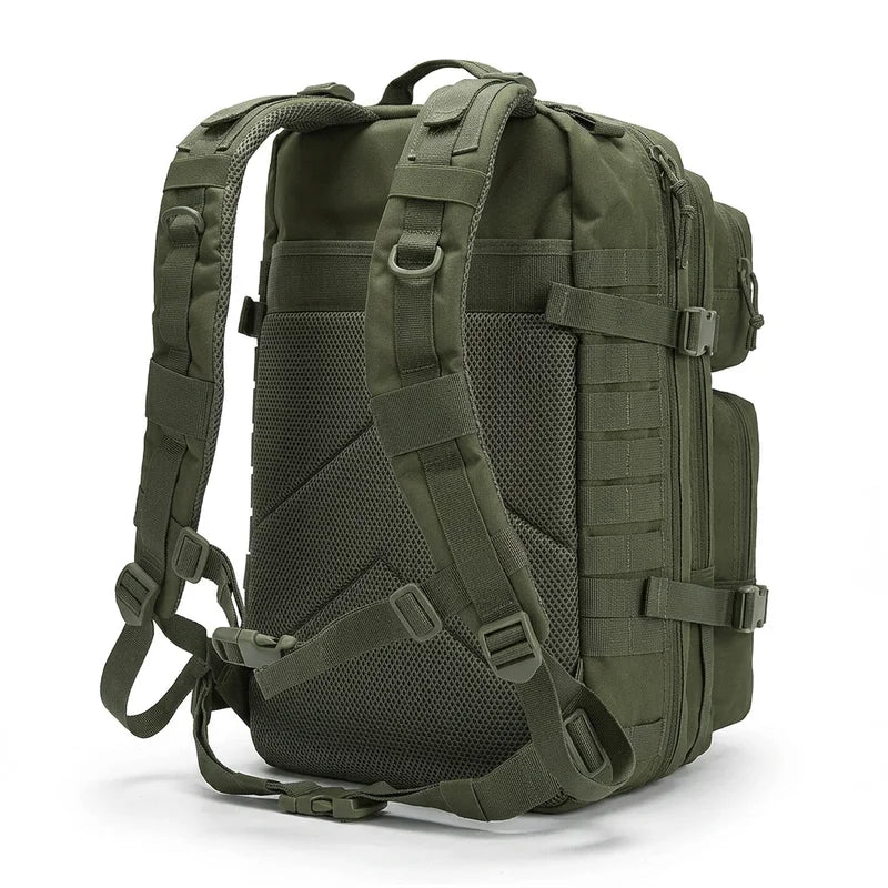 Men & Women 45L Tactical Hiking Backpack Large Capacity Water-Resistant Camping & Trekking Rucksack