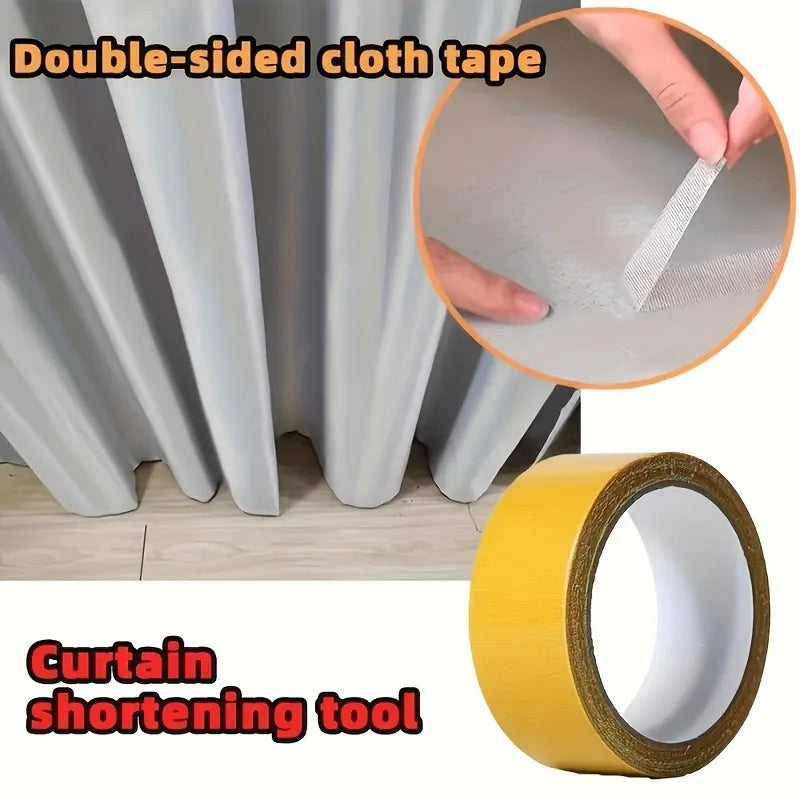 Universal Curtain Shortening Tape - Traceless Adhesive, 393.7 Inch Home Repair