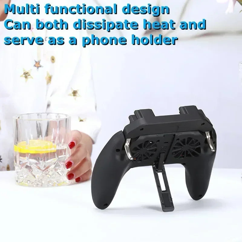 Mobile Phone Game Handle with Cooling Fan Joystick Controller for IOS & Android