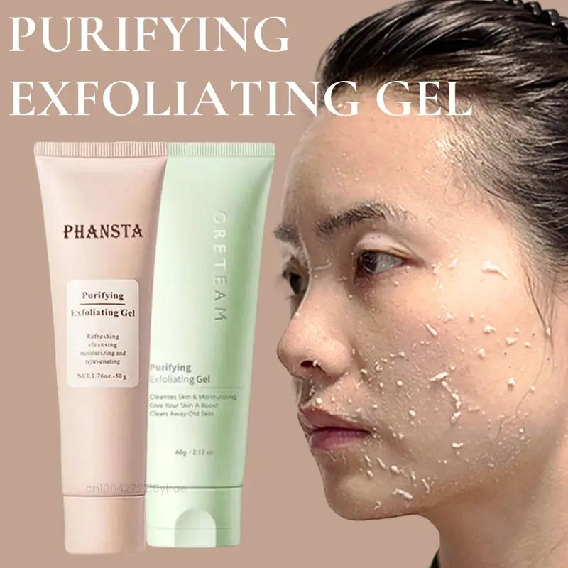 Deep Cleansing Face Exfoliating Gel for Pores & Oil Control - Gentle Skin Scrub