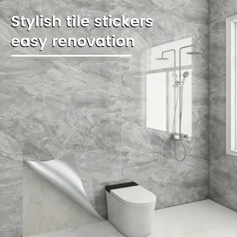 Lightweight Marble Look Tile Set for Kitchen & Bathroom Backsplash - 10-50 pcs