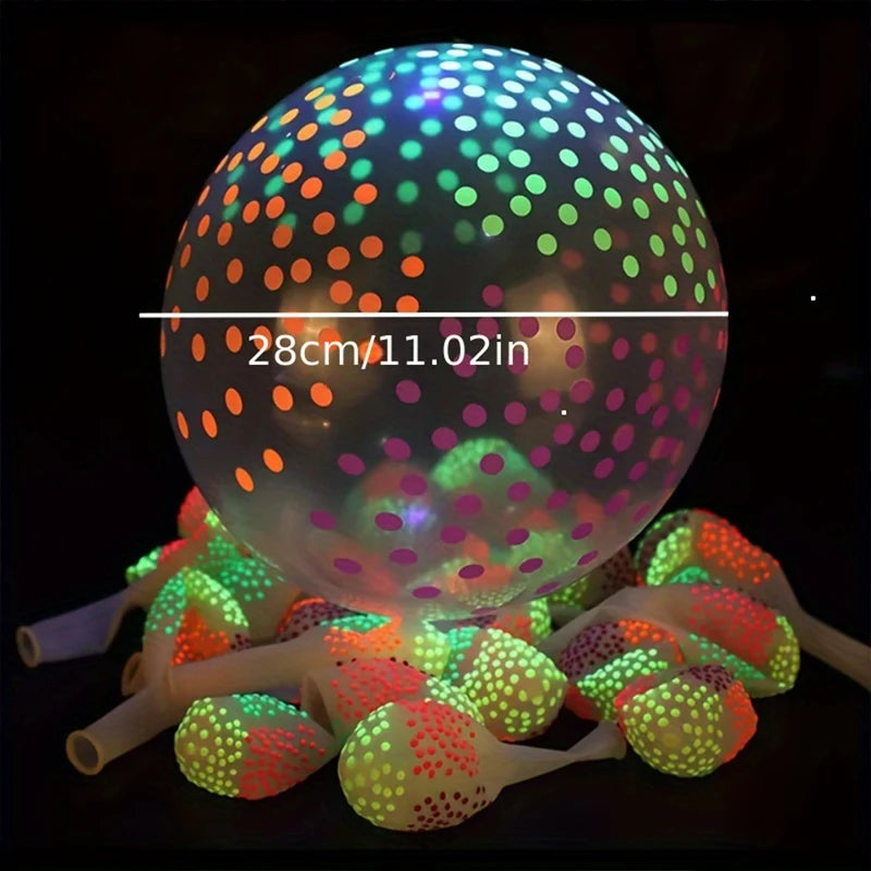12-Inch Neon Fluorescent Balloons for Weddings Birthday Party Decor Set of 10