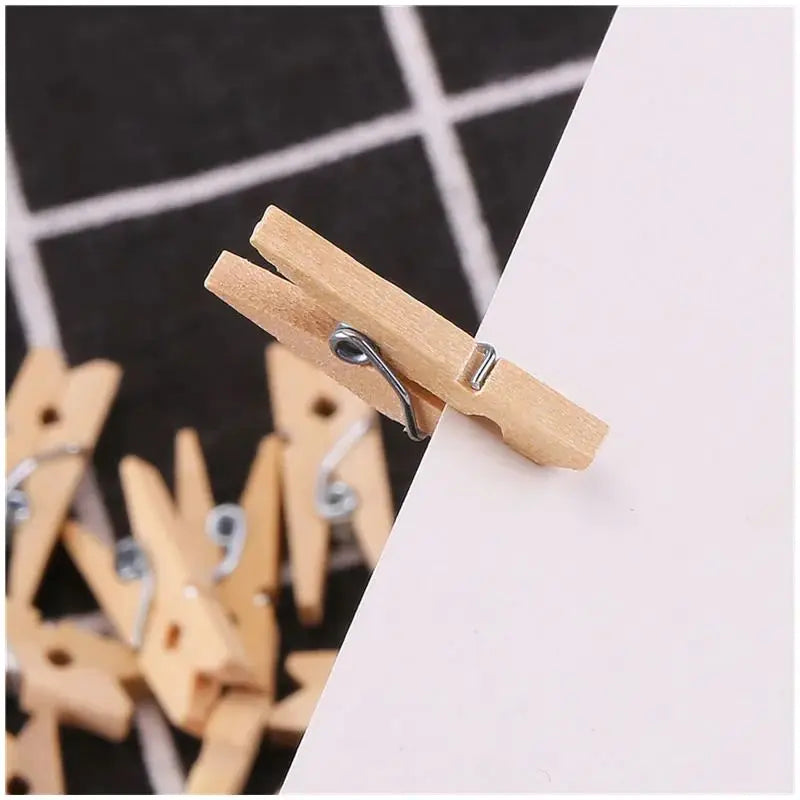 Mini Wooden Clips 50pcs for DIY Crafts Photo & Decoration Pegs
