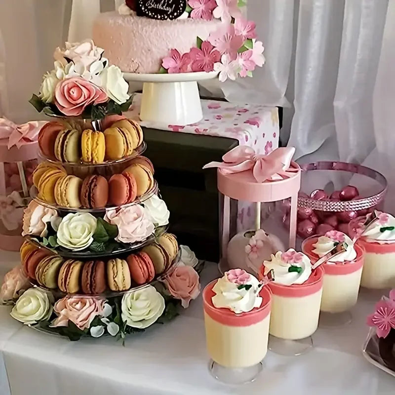 Tiered Cake Display Stand for Desserts & Pastries - Wedding Baby Shower Party