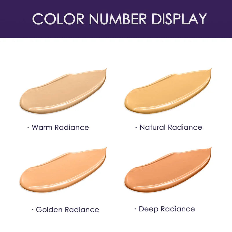 Waterproof Full Coverage Foundation & Concealer for All Skin Tones - Natural Finish