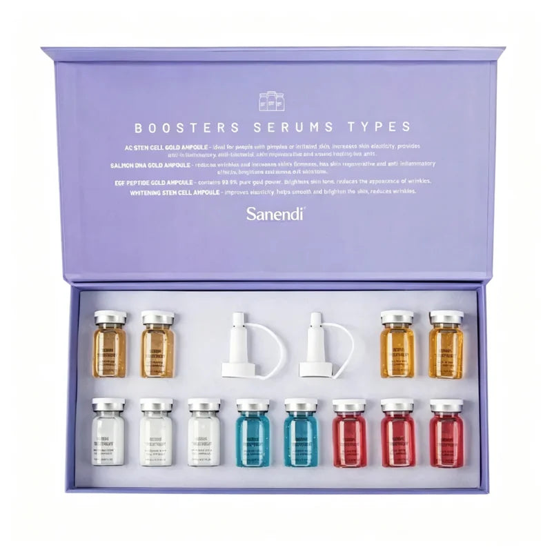 Face Serum Set with Niacinamide & Peptides - 8ml x 12/4 Skin Care Kit