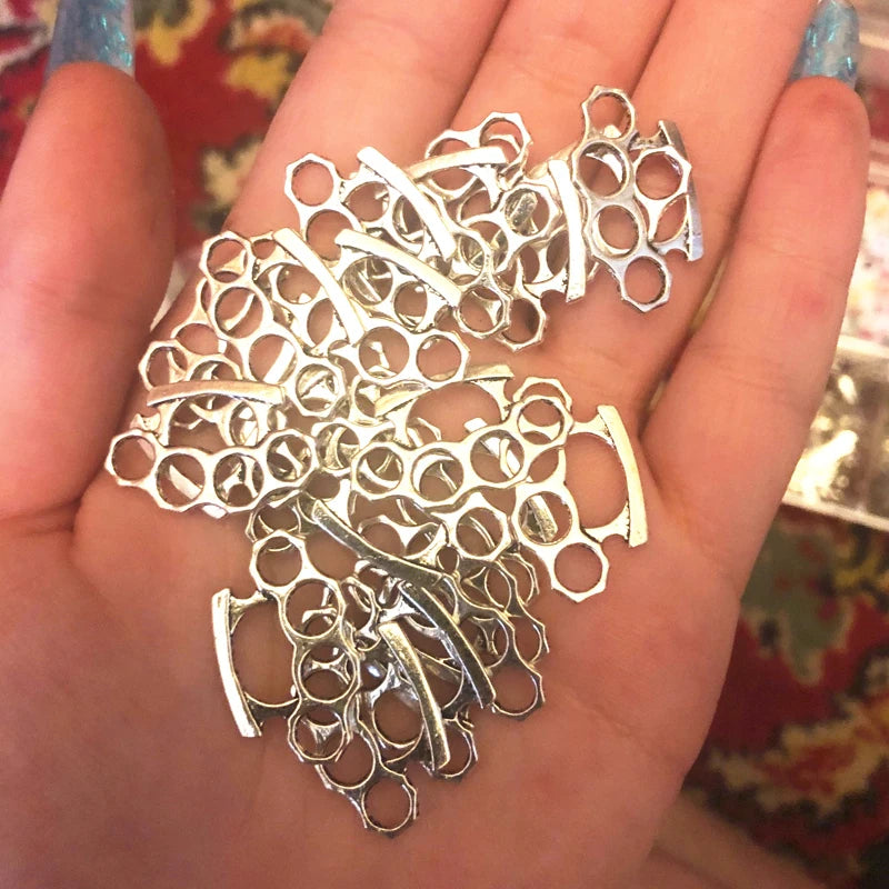 20pcs Charms Knuckle Dusters Pendant Set for Jewelry Making DIY Craft