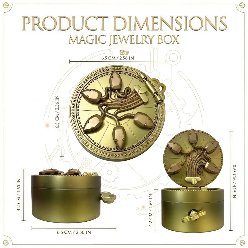 Rotating Snake Jewelry Box for Proposal Wedding Ring Storage Gift Decor