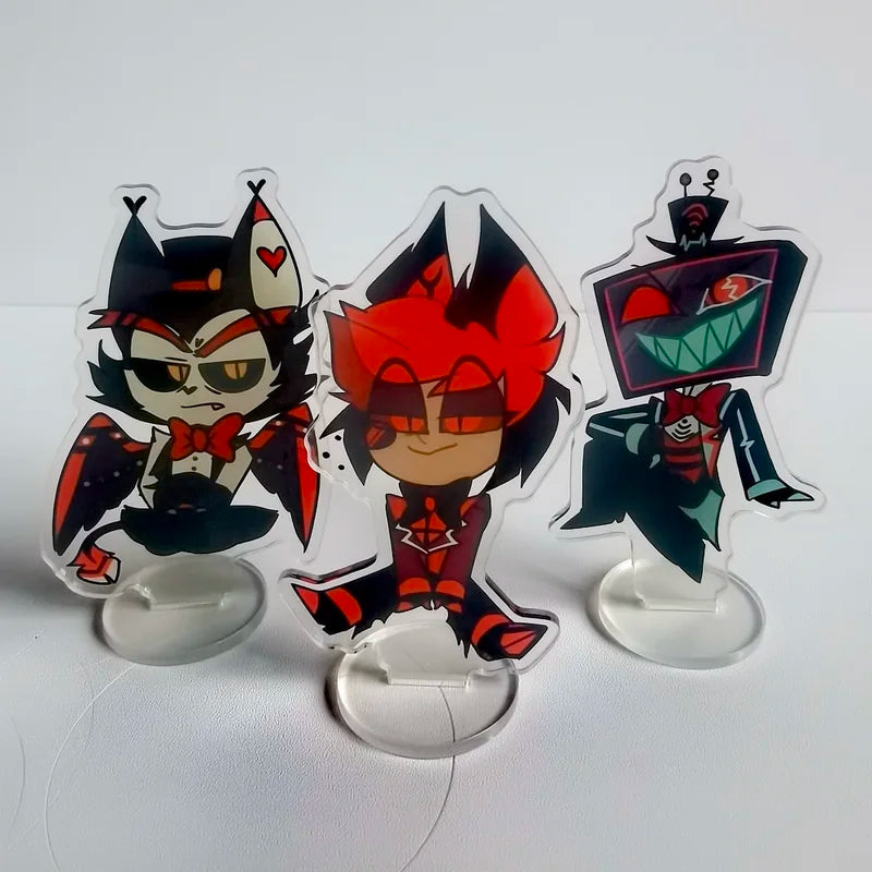 Anime Hazbin Hotel Alastor Morningstar Cosplay Acrylic Stand Cartoon Figure Birthday Gift Decor Collection