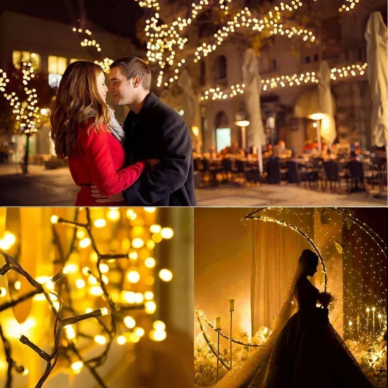 Outdoor Solar String Lights for Garden and Holiday Decoration - Waterproof LED Fairy Lights
