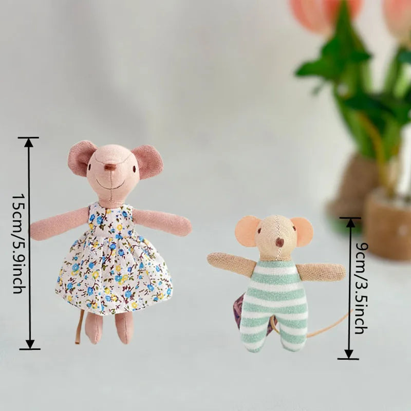 12 Scale Interchangeable Mini Mouse Dollhouse Accessories Set - Festive Decor & Gift