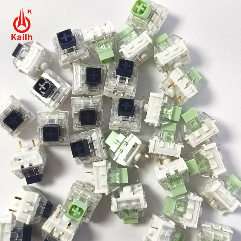 Mechanical Keyboard Switches - Kailh Box Jade Navy Clicky Tactile Switches for Gaming