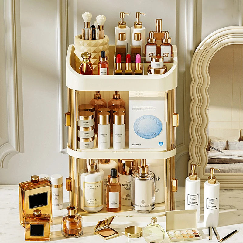 Large Capacity Makeup & Jewelry Storage Box Organizer for Dressing Table
