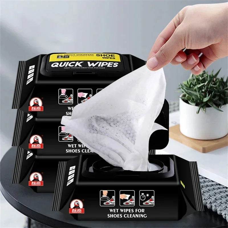 Disposable Shoe Cleaner Wipes Pack of 12-80 Pcs Portable Sneaker Erasers