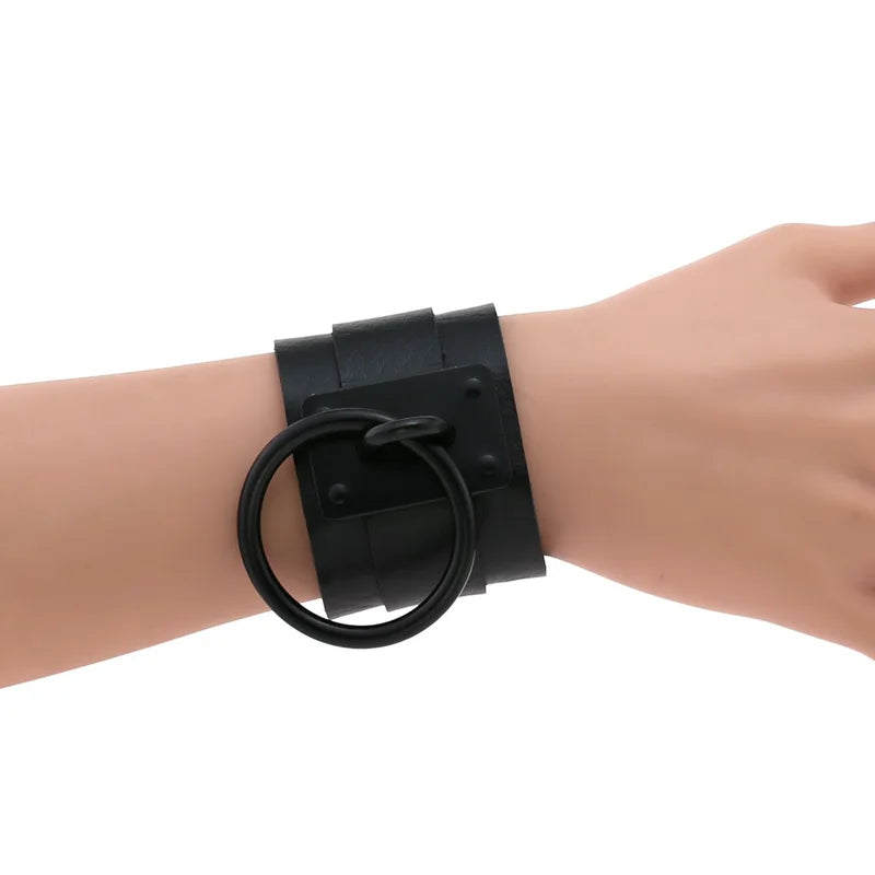Halloween Emo Punk Goth Black Pendant Bracelets for Women Men - Matching Jewelry Gifts