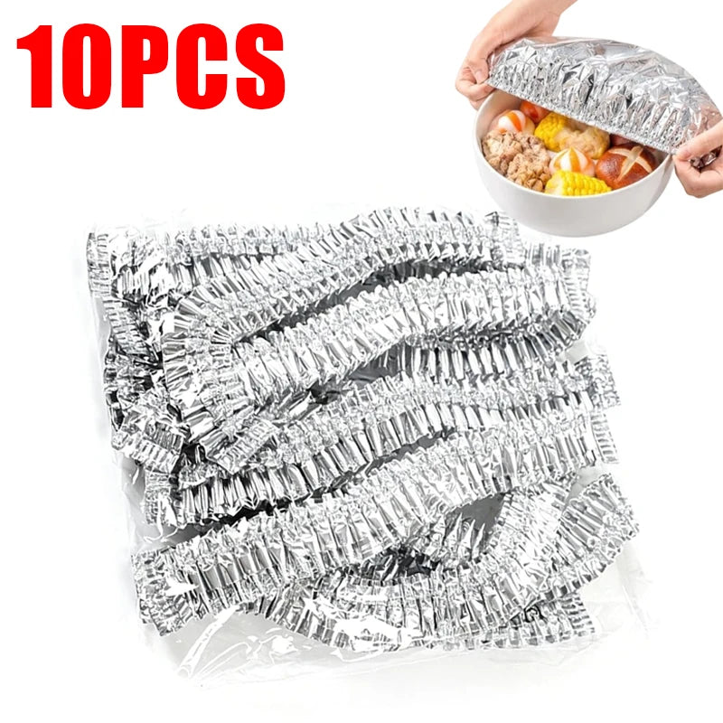 Disposable Food Covers with Elastic Edges - Food Wraps for Bowls & Plates, Pack of 10-200