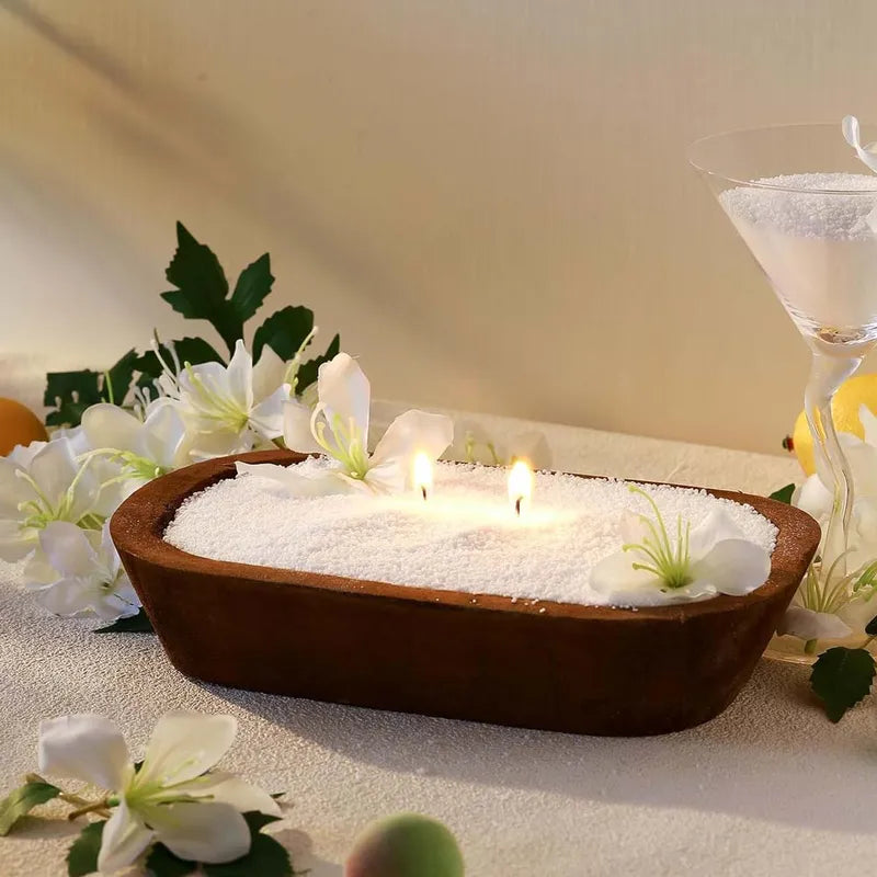 White & Black Candle Sand with 10 Wicks - DIY Candle Making Supplies for Home Decor & Events