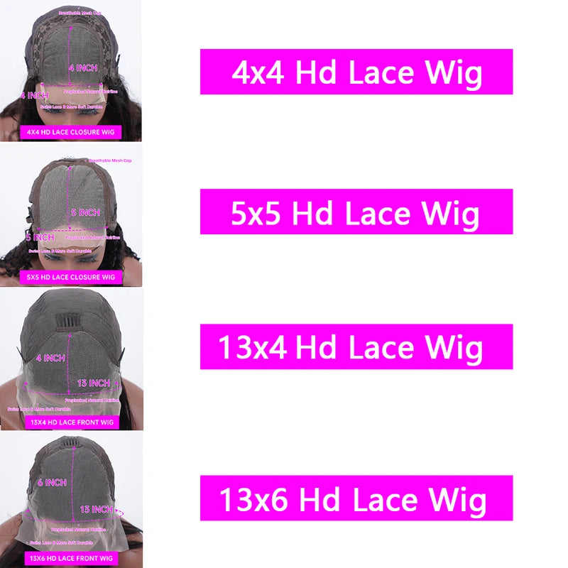 Curly Lace Front Human Hair Wigs - Highlight Honey Brown 13x6 13x4 Ombre Options