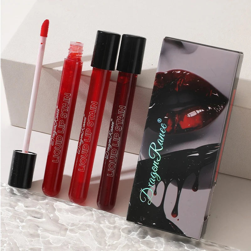 3-Piece Jelly Mirror Plasma Lip Gloss Set - Long Lasting Water-Based Moisturizing Lip Tints