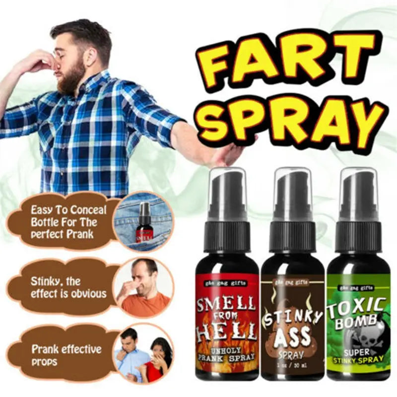 Liquid Fart Spray Can - Prank Stink Bomb for Party Gag Joke Toy 30ML