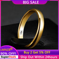 Minimalist 18K Gold Filled Wedding Band Rings for Women Men - Fading-Resistant Jewelry