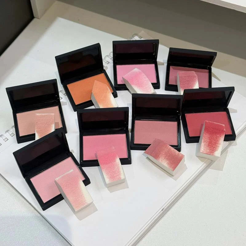 Monochrome Matte Blusher Palette - Waterproof Natural Cheek Color for Face Makeup
