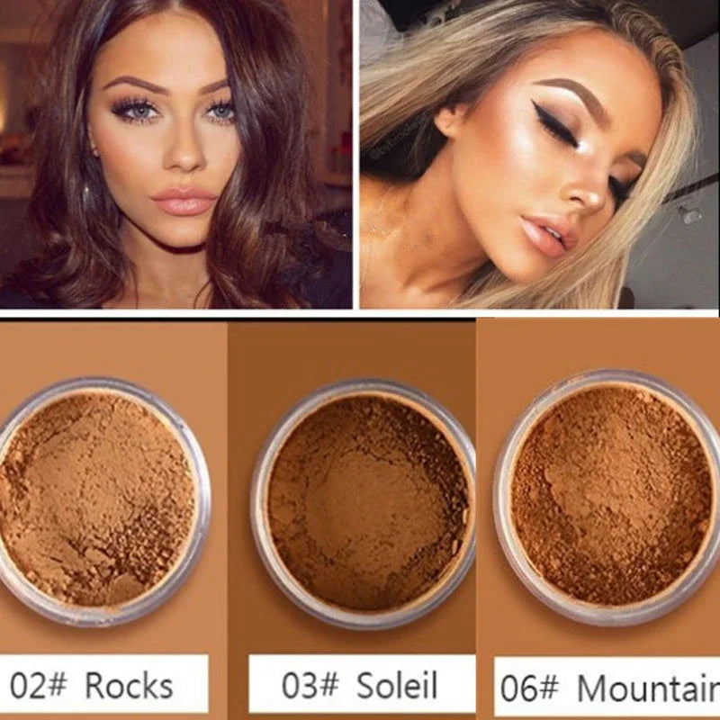 Matte Mineral Loose Setting Powder for Face - Oil-Control, Long-Lasting Finish