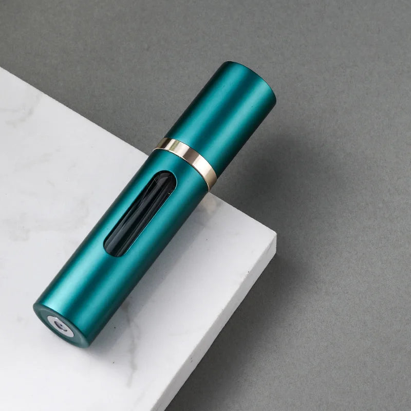 5ml Glass Refillable Perfume Atomizer Bottle with Spray Pump - Portable Travel Cosmetic Container