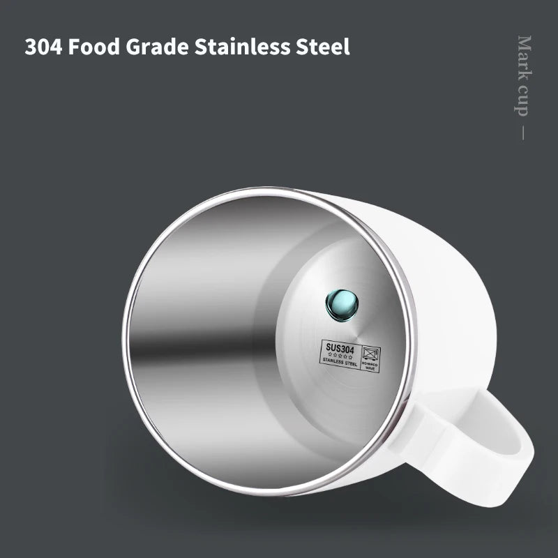 350ml Insulated Stainless Steel Coffee Mug with Handle Leak-Proof Vacuum Flask