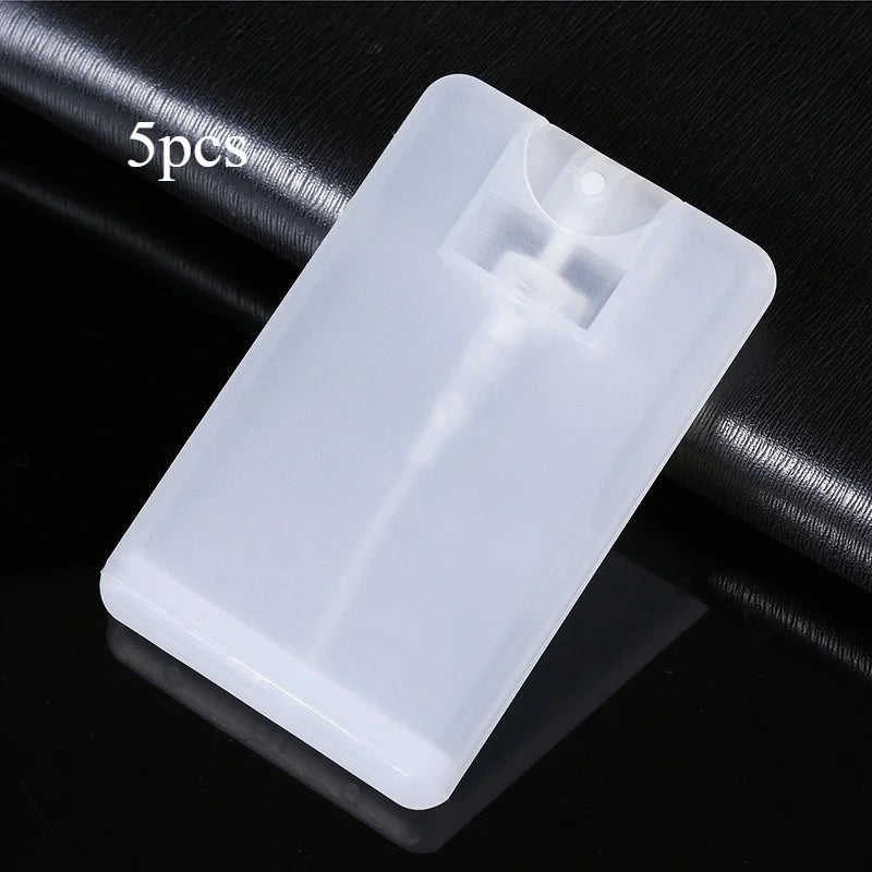 5PCS Card-Shaped Fine Mist Spray Bottles - Portable Travel Perfume Atomizers