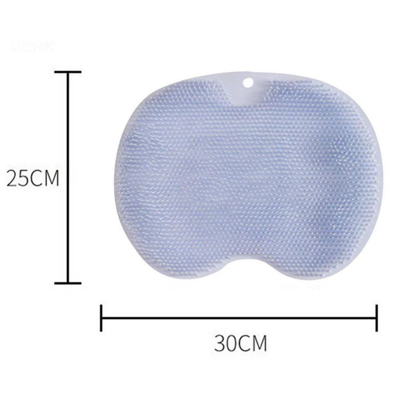 Silicone Foot Massage Pad Shower Mat Non-Slip Exfoliating Body Scrubber Wall Mount