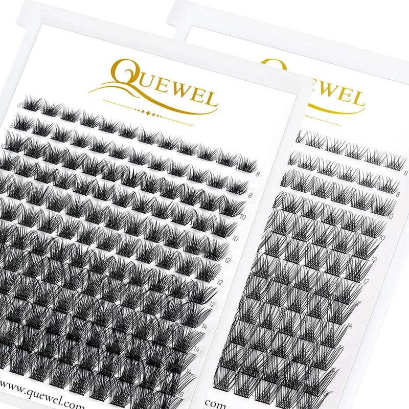 DIY Cluster Eyelash Extensions 144pcs Fluffy Mink Fans for Lash Art