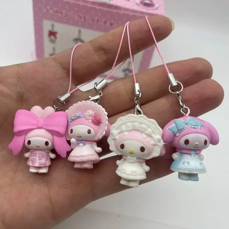Anime My Melody Ballet Rabbit Pendant Blind Box Cute Bag Charm Gift for Fans