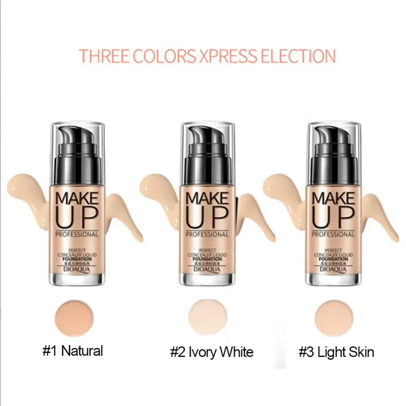 Liquid Foundation Makeup Concealer BB Cream Waterproof Long Lasting Face Base